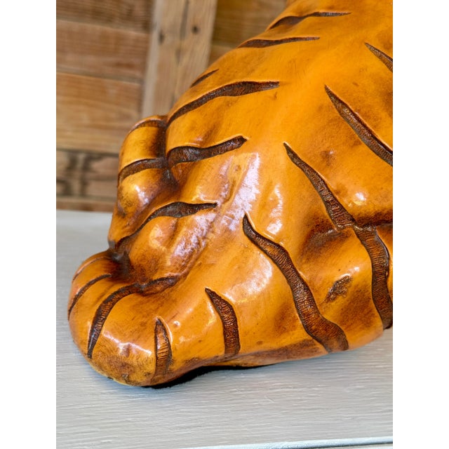 Marwal Ind. Inc. Mid-20th Century Marwal Cast Resin Tiger Cub Sculpture For Sale - Image 4 of 10