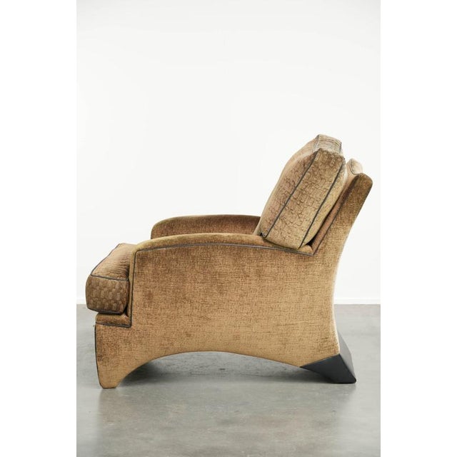 1990s Art Deco Lounge Chair in Fabric by Bart Van Bekhoven For Sale - Image 5 of 14