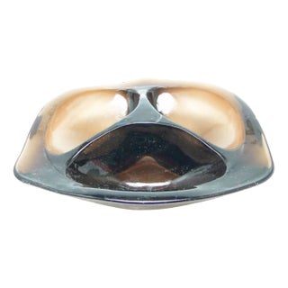 Art Deco Salt Cellar from Ząbkowice Glassworks, Poland, 1970s For Sale