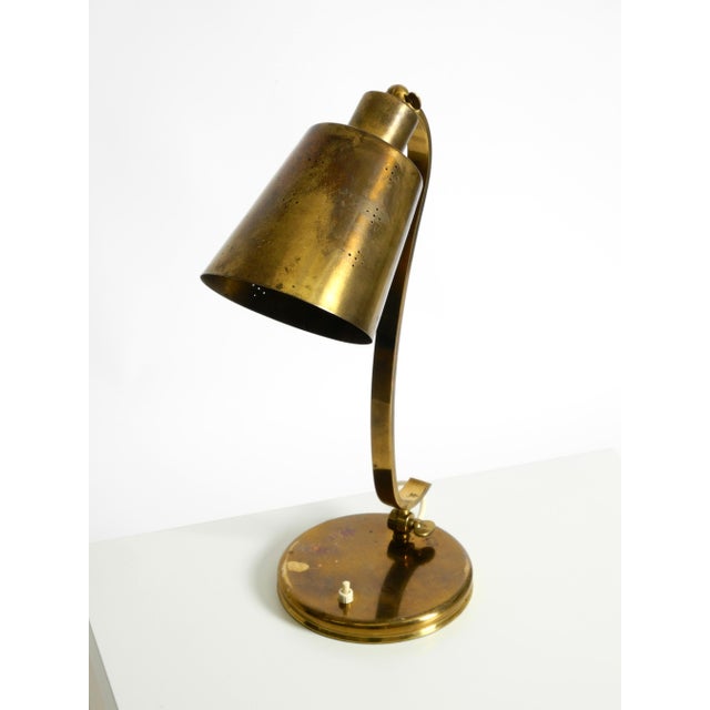 Metal Large Mid-Century Modern Brass Table Lamp, 1950s For Sale - Image 7 of 18