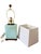 Celadon Pair of Lauren Ralph Lauren Celadon Crackle Glazed Porcelain Table Lamps | Coastal Modern Transitional Lighting With Original Shades For Sale - Image 8 of 15