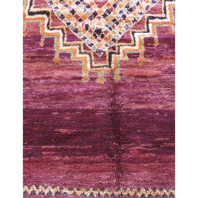 Moroccan Vintage Boujaad Wool Rug - 13.8 X 6.8 Ft For Sale In Cleveland - Image 6 of 8