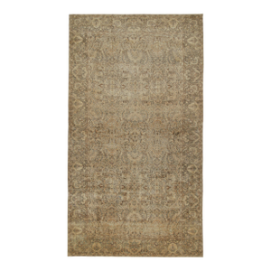 Antique Kerman Persian Rug With Gold and Blue Floral Pattern by Rug & Kilim