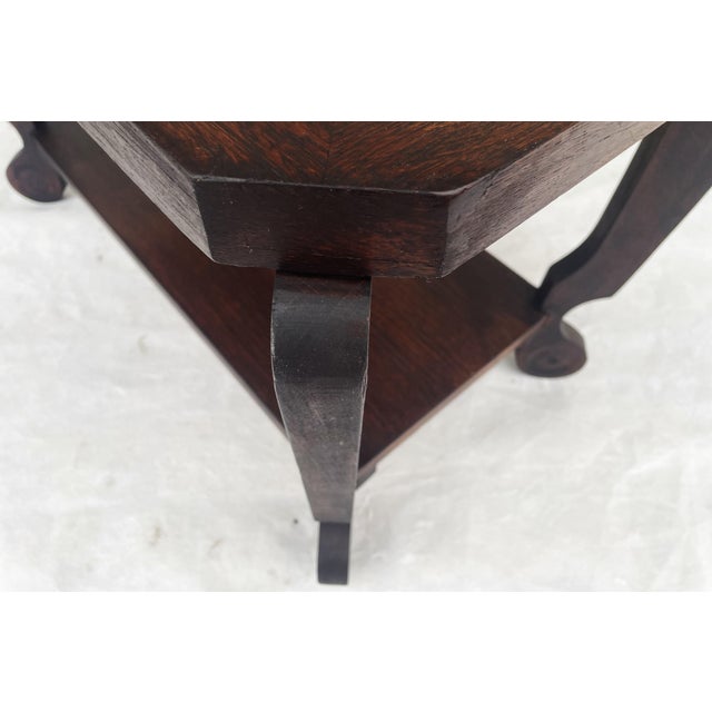 Art Deco Style Side Table in Natural Oak, 1950s For Sale - Image 10 of 18