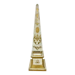 Vintage Florentine Italian Gilt Wood Obelisk
