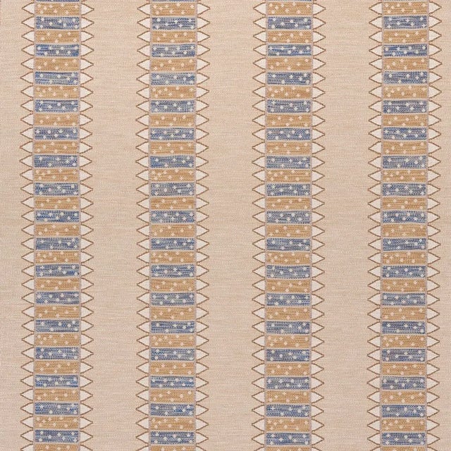 2020s Schumacher Noor Kilim Stripe Fabric, Ochre For Sale - Image 5 of 5