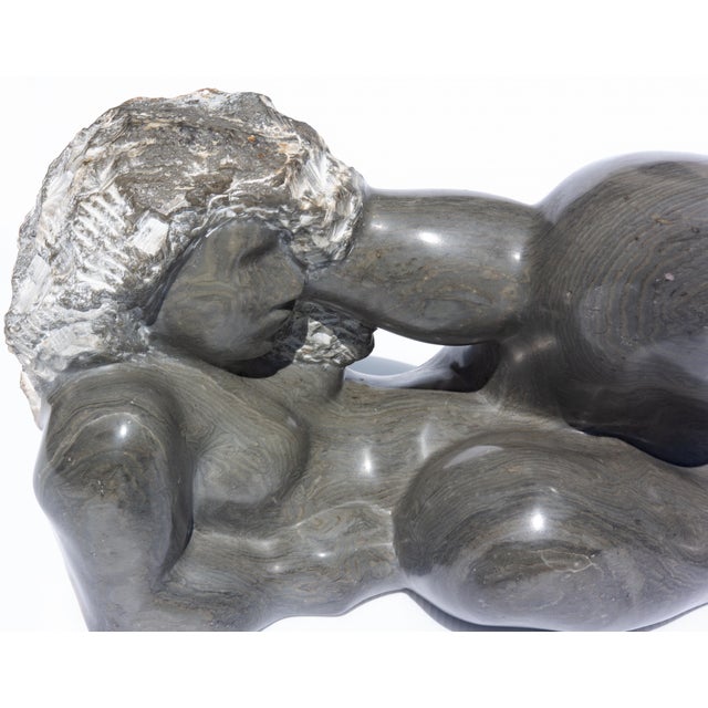 Modernist nude by American sculptor Charlotte Lees. Carved Granite. 20th Century. Charlotte Lees (1942 - ) Biography...