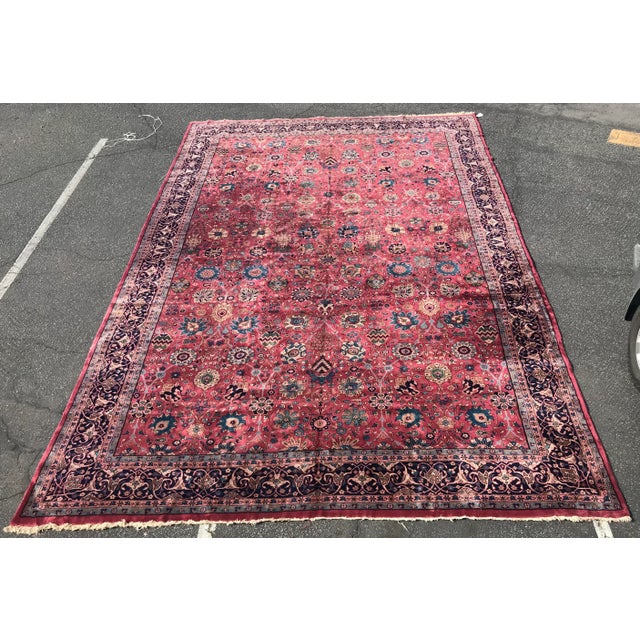 1920s Vintage Design Turkish Rug-13’8’x21’8" For Sale - Image 13 of 13