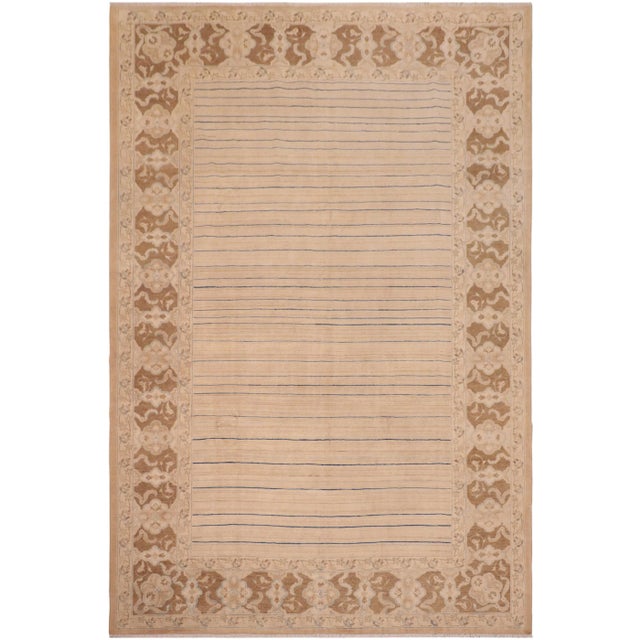 1980s Vintage Boho Chic Multi/Brown Wool Rug - 10'1" X 13'2" For Sale - Image 10 of 10
