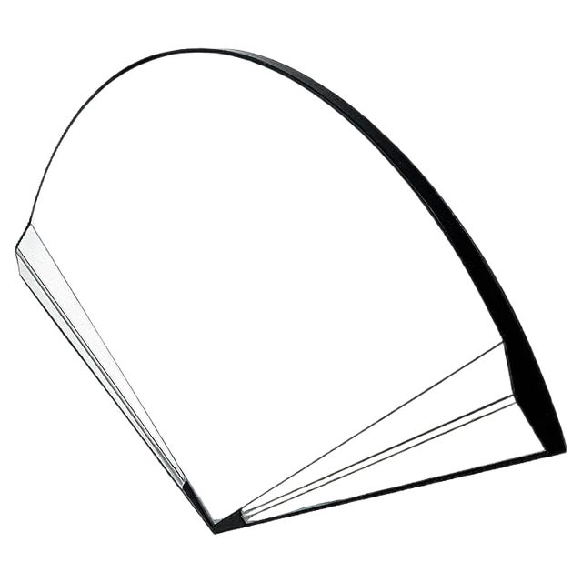 Vintage Wall Mirror in the Shape of a Handheld Fan For Sale