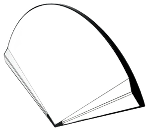 Vintage Wall Mirror in the Shape of a Handheld Fan