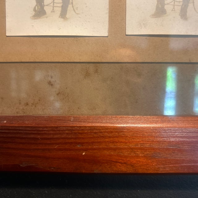 The subject of the photographs’ name is on the back of the frame; he lived from 1913-1995 in NW Illinois; all original...
