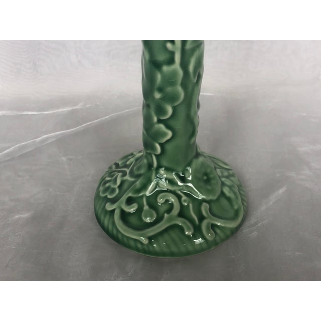 Bordallo Pinheiro Portuguese Pottery Candle Holder Chairish