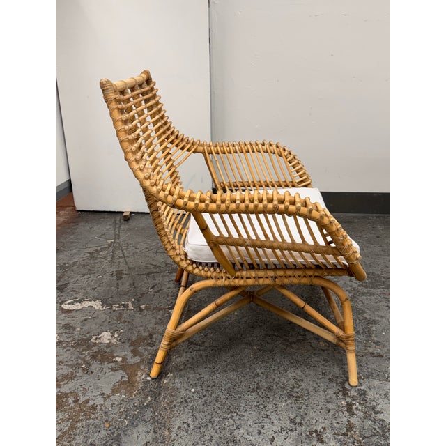 Serena & Lily Venice Rattan Armchair For Sale In San Francisco - Image 6 of 12