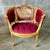 1990s Romantic Style Berry Red Bergere Wing Chair For Sale In Miami - Image 6 of 6