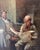 Wood Vintage Italian Figurative Oil Painting by Giordano Giovanetti, 1950s For Sale - Image 7 of 12