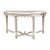 Swedish Faux-Crackle Console Table With Faux Marble Top For Sale