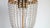 Brass Lead Crystal Pearl Three Lights Chandelier, 1960s For Sale - Image 9 of 11