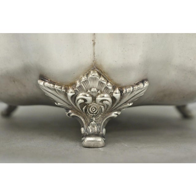 Early 20th Century Webster Wilcox 3236c International Silver Plated Scalloped Centerpiece Bowl For Sale - Image 11 of 18