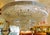 1990s Grand Schonbek 48" Diameter Petit Crystal Three Tier Flush Mount Chandelier For Sale - Image 4 of 15