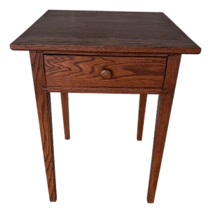 Hunt Country Furniture Shaker Style Oak Single Drawer Side Table