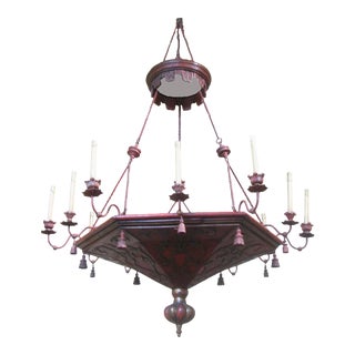 Italian / French 18thC Architectural Element Chandelier For Sale