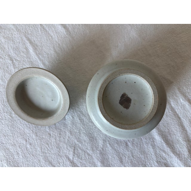 1970s 1970s Otagiri Horizon Stoneware Creamer and Sugar Bowl Set- 2 Pieces For Sale - Image 5 of 8