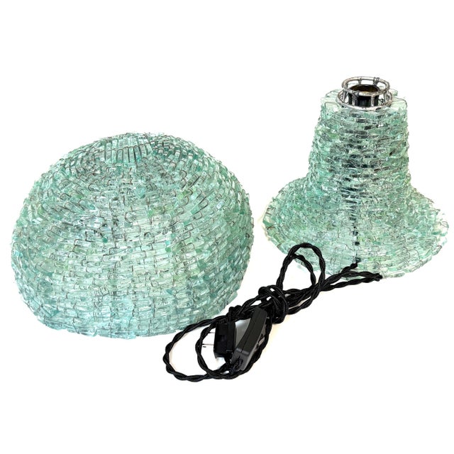 Mid 20th Century Modern Murano Tesserine Glass Mosaic Mushroom Table Lamp Attributed to TAO, Italy For Sale - Image 14 of 14