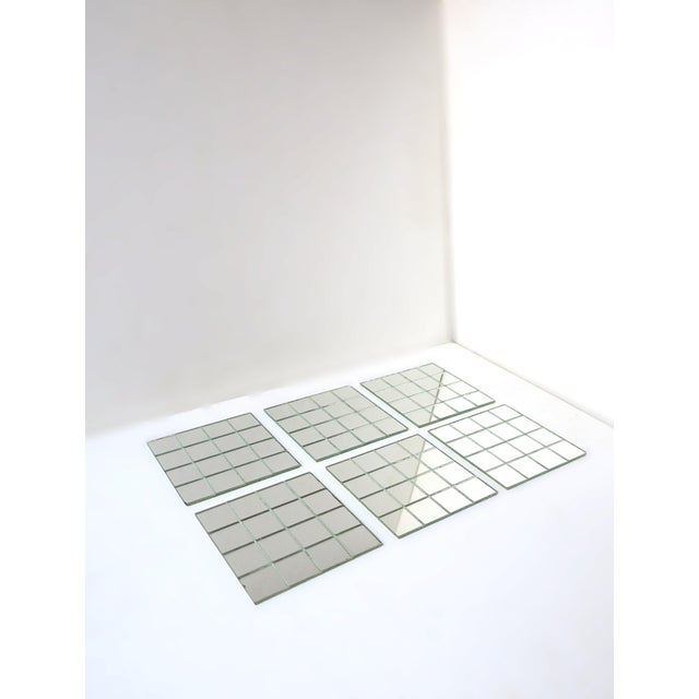1970s Modern Mirror Coasters, Circa Late 20th Century For Sale In New York - Image 6 of 12