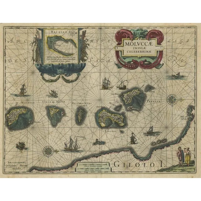 Map of the Spice Islands in the Mollucas, 1640 For Sale - Image 3 of 5