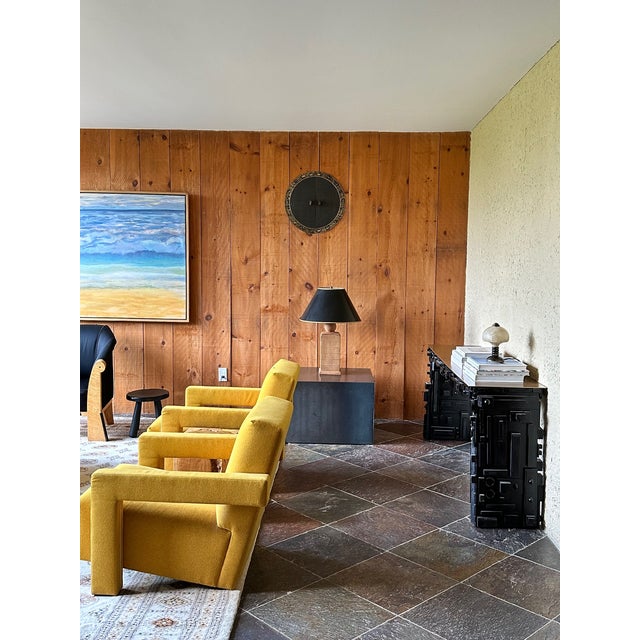 Wood Skyline Console, Sculptural Mixed Media Console Table For Sale - Image 7 of 8