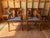 Set of 6 American Empire Style crotch flame mahogany saber leg dining chairs It features flame grain mahogany panels ,...