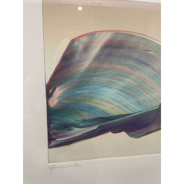 Abstract Framed Wall Art Monoprint “Undertow” by Michael John March For Sale - Image 10 of 10