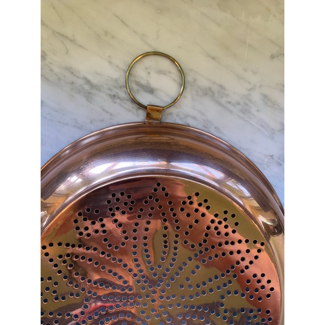 Large Copper Colander Kitchen Sieve or Strainer For Sale - Image 10 of 12