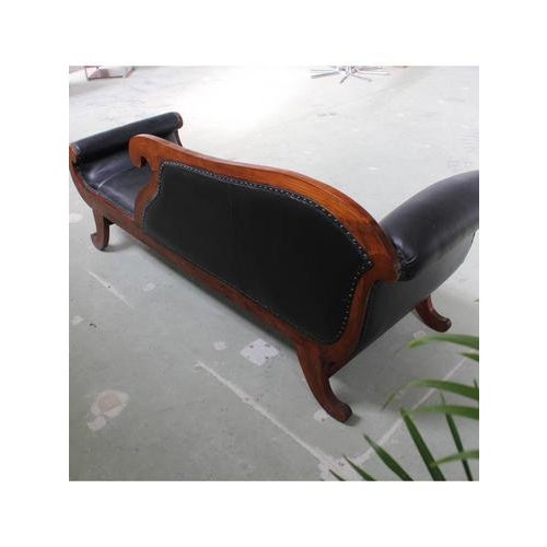 Black Chaise Lounge, 1940s-1950s For Sale - Image 10 of 15