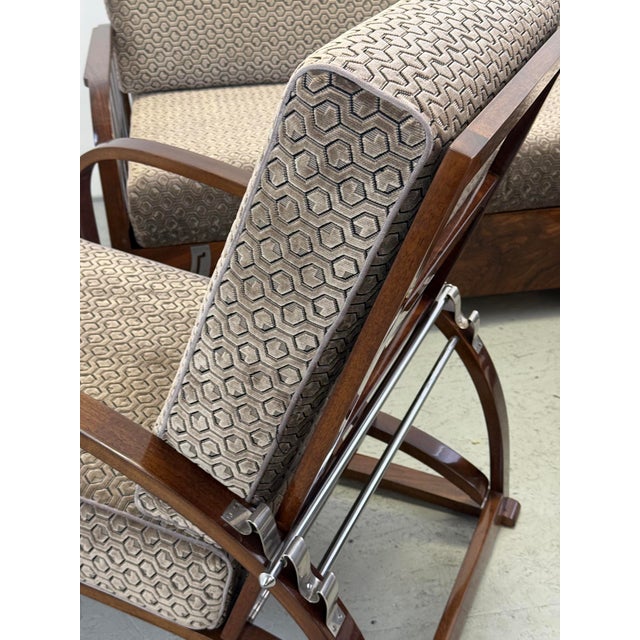 Art Deco Lounge Suite by Jindřich Halabala for Up Závody, 1930s, Set of 3 For Sale - Image 9 of 18