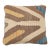 Arteverk Handwoven Afghan Kilim Pillow — Brown & Cream Chevron For Sale