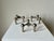 Metal Mid-Century Modular Candleholders by Stoff Nagel. Germany, 1960s, Set of 3 For Sale - Image 7 of 8