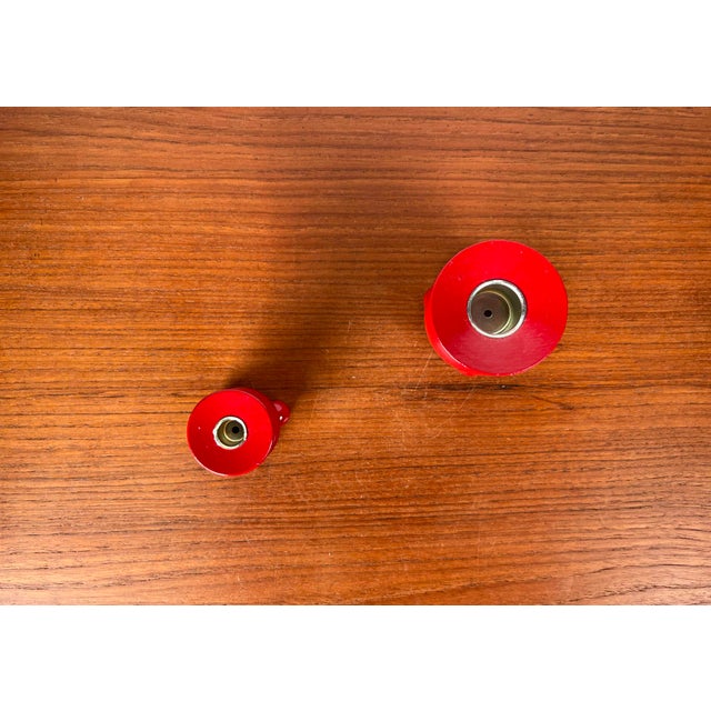 Mid-Century Modern Mid-Century Traditional Swedish Wooden Candleholders, 1960s, Set of 2 For Sale - Image 3 of 12