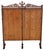 Brown Antique Fret-Cut Waterfall Bookcase in Oak, 1890s For Sale - Image 8 of 9