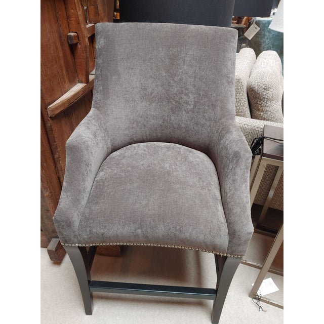 Dimensions: W: 24 in D: 27.25 in H: 41.25 in Bernhardt Keeley Fabric Counter Stool This elegant counter stool features...