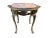 Mid 20th Century Vintage Georgian Style Brass and Marble Inset Side Table For Sale - Image 10 of 10