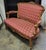 French Louis XV Style Giltwood Carved Settee With Original Damask Upholstery, Mid-20th Century For Sale - Image 4 of 12