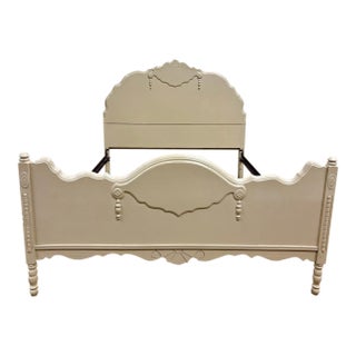 Vintage Davis Cabinet Full Size French Provincial Princess Cinderella Style Bed For Sale
