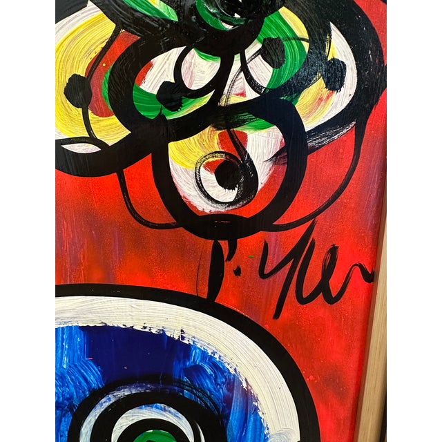 Abstract Expressionism "Blue Pablo Picasso" Titled Peter Keil Painting For Sale - Image 3 of 4