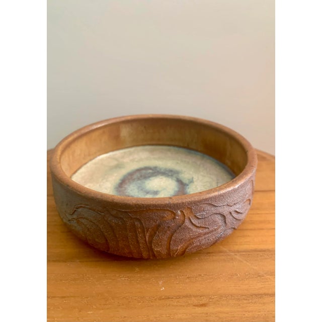 Paul Bellardo California Modernist Paul Bellardo Bowl Modern Pottery - Paul Bellardo Ceramic Dish Platter Catchall Bowl Pot For Sale - Image 4 of 11