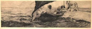 Venus in Muschelwagen - Original Etching by E. Einschlag after M. Klinger - 1907 1907