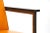 Orange Mid Century Paddle Arm Chair After Nelson For Sale - Image 8 of 13