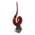 Vintage MCM Murano Style Glassware 13" Twisted Swirl Spiral Abstract Glass Sculpture For Sale