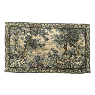 Mid-Century French Jacquard Tapestry in the style of Aubusson, 1960s For Sale